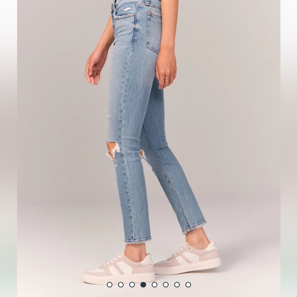 NWT Abercrombie & Fitch High Rise Skinny Jean, 36R - Picture 7 of 10